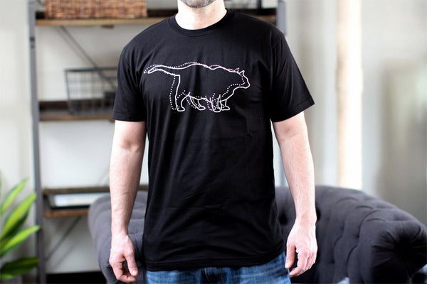 Black outline t-shirt