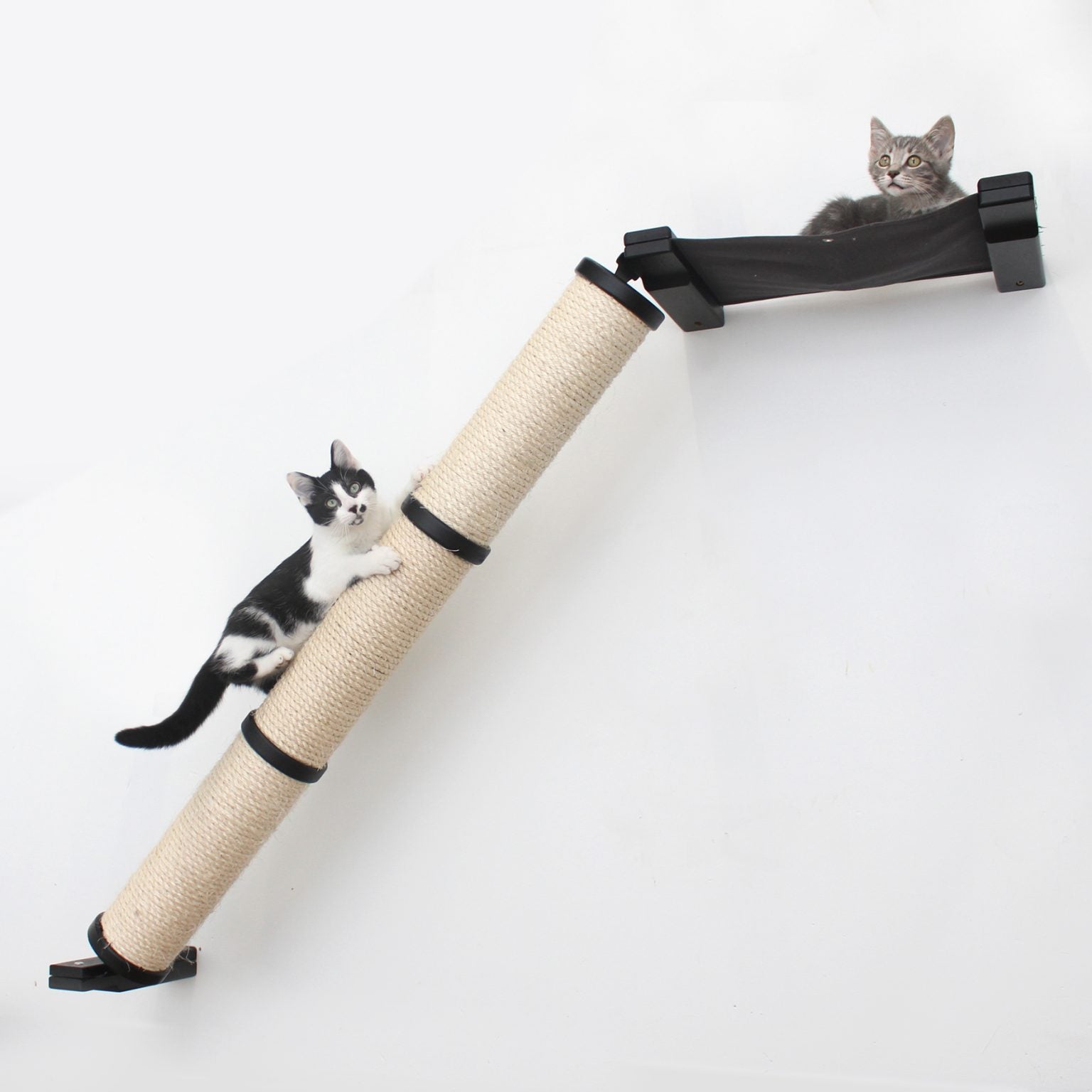 Slanted Cat Scratcher Post Cat Climber Catastrophic Creations