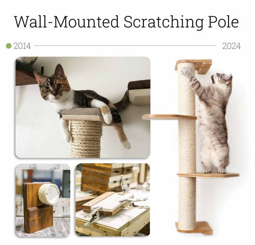 scratching poles with cats